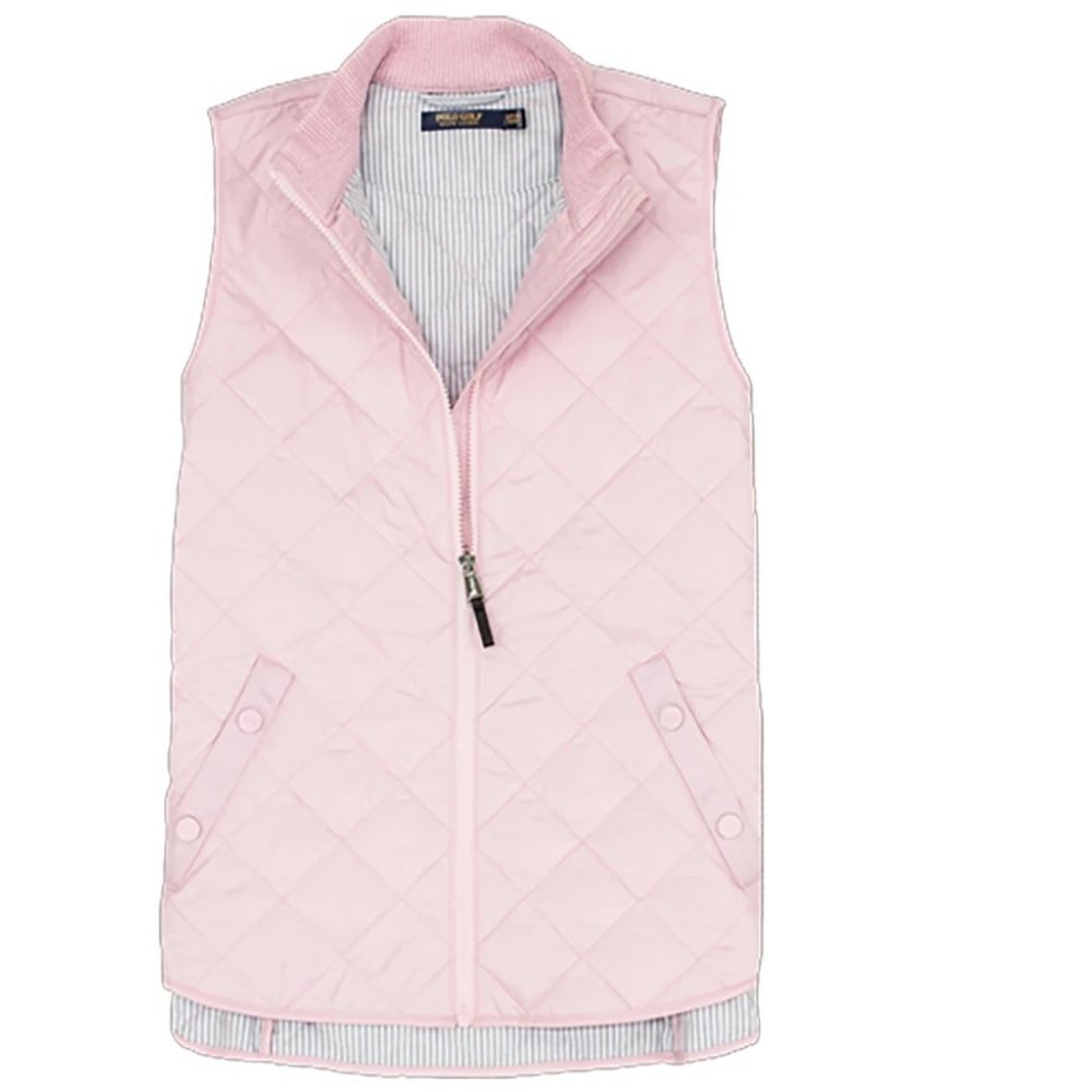 Polo Golf Quilted Vest Pink by Ralph Lauren